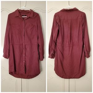 ✴ 2/$20 Maroon shirt dress